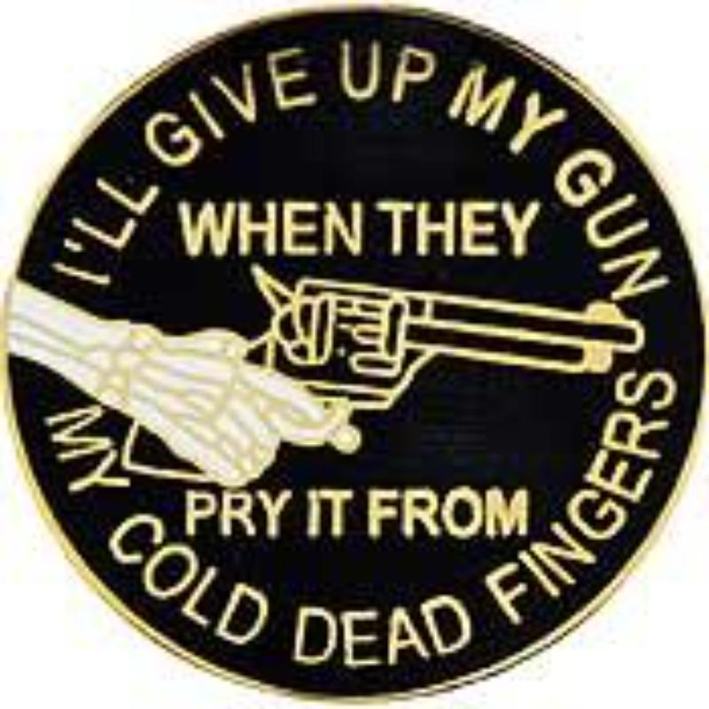 P14986 Pin - Gun, Ill Give Up My G - 1 in.