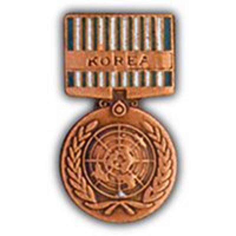 P15059 Pin - Medal, U.N.Service KOR - 1.181 in.