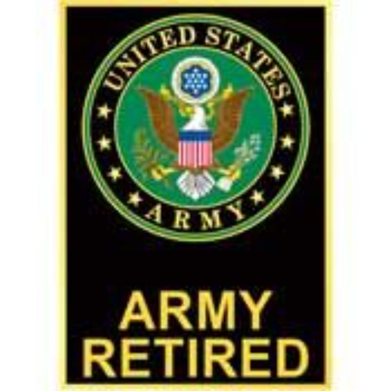 P15037 Pin - Army Symbol, Retired - 1.125 in.