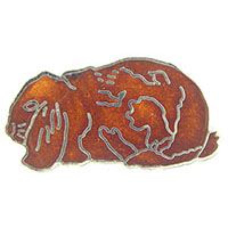 P00364 Pin - Rabbit, Lops, Brown - 1 in.