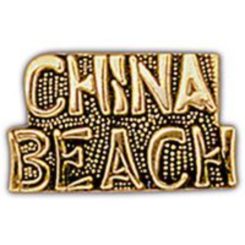P15190 Pin - Vietnam, Script China Beach - 1 in.