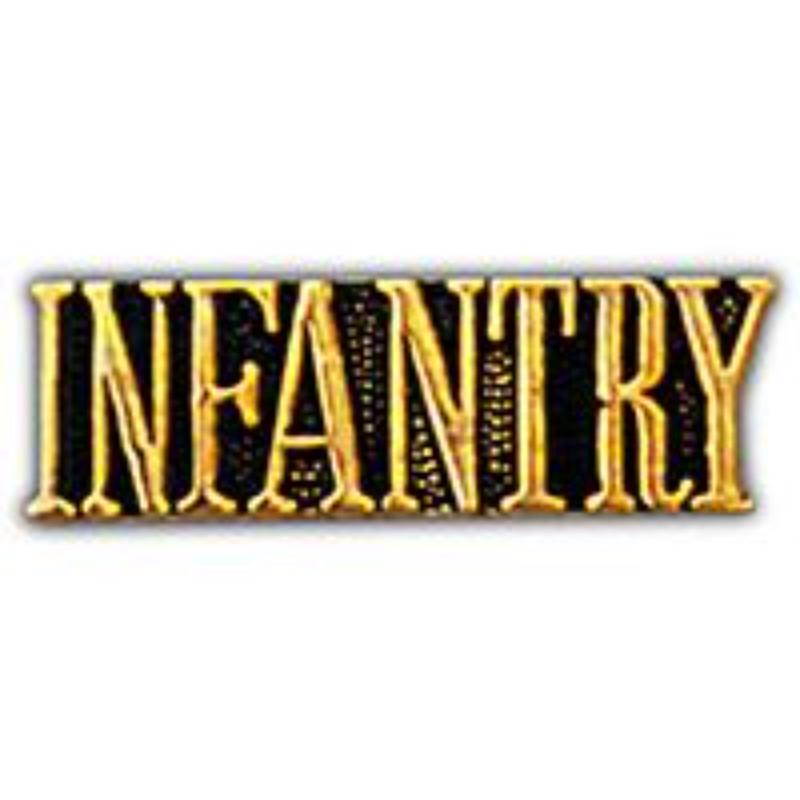 P15433 Pin - Army, Script Infantry - 1.38 in.