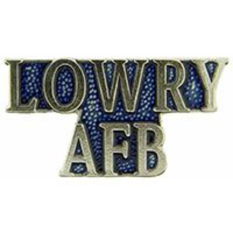 P15439 Pin - USAF, Script Lowry Air Force Base - 1 in.