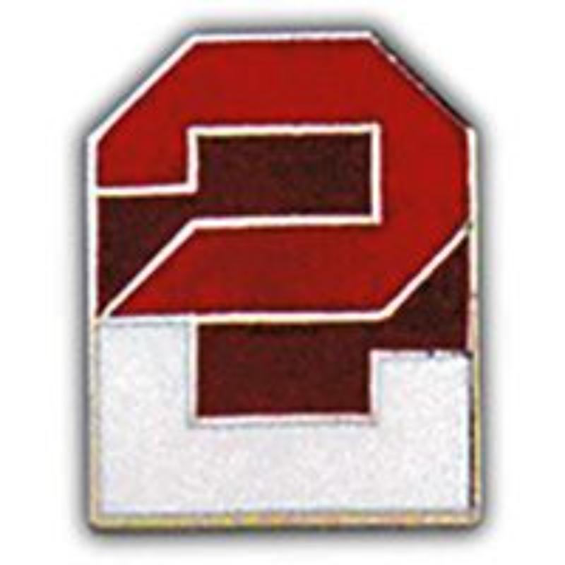 P15641 Pin - Army, 2nd - 1 in.