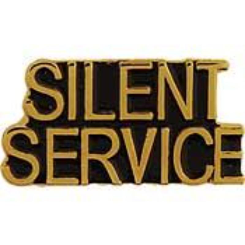 P15668 Pin - USN, Script Silent Service - 1.625 in.