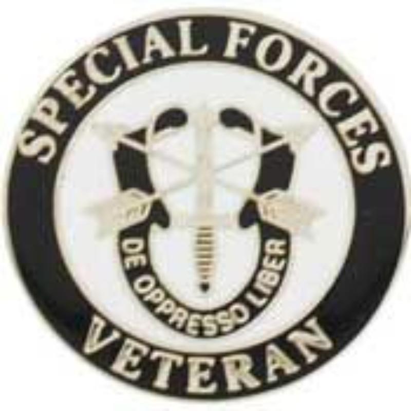 P15703 Pin - Special Forces, Veteran - 1 in.