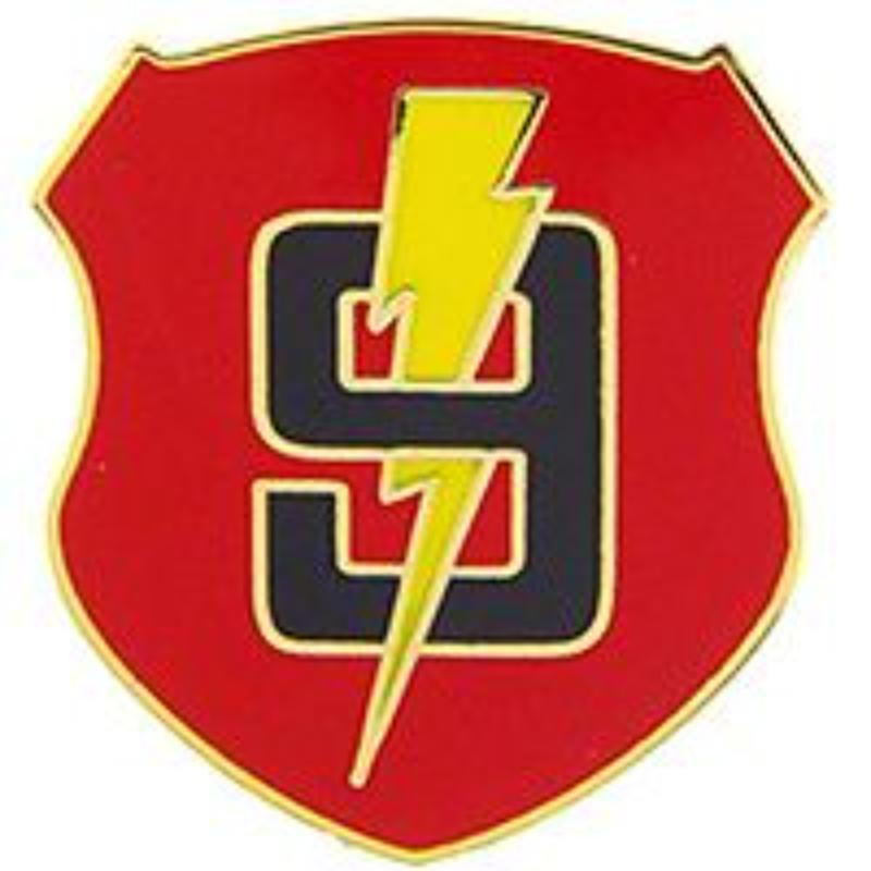 P15797 Pin - USMC, 9th Regiment - 1 in.