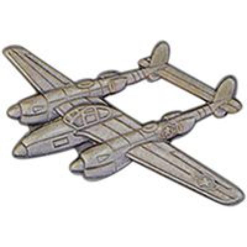 P16027 Pin - APL, P-38 Lightning - Pewter - 2.56 in.