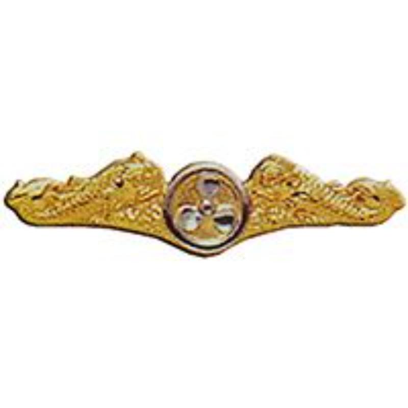 USN Submergence Engineer Pin - Gold - 2.75 in. - Durable Design