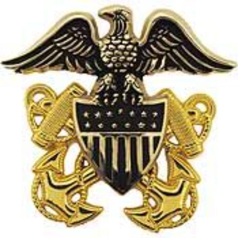 P40151 decal - USN, Officer, Cap - 2.5 in.
