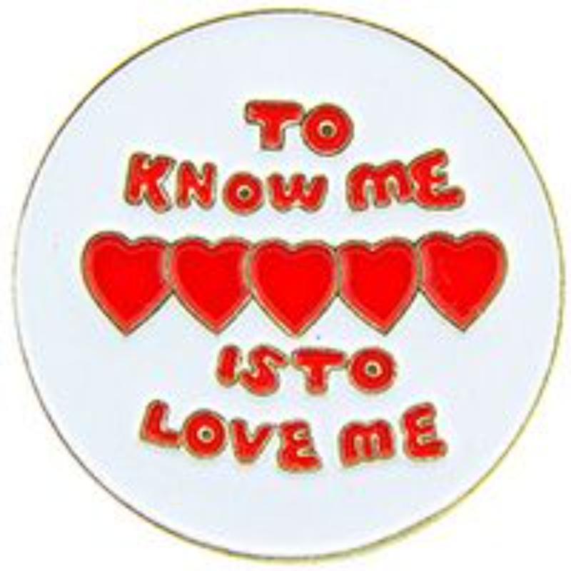 P61900 Pin - To Know Me Is - 1 in.