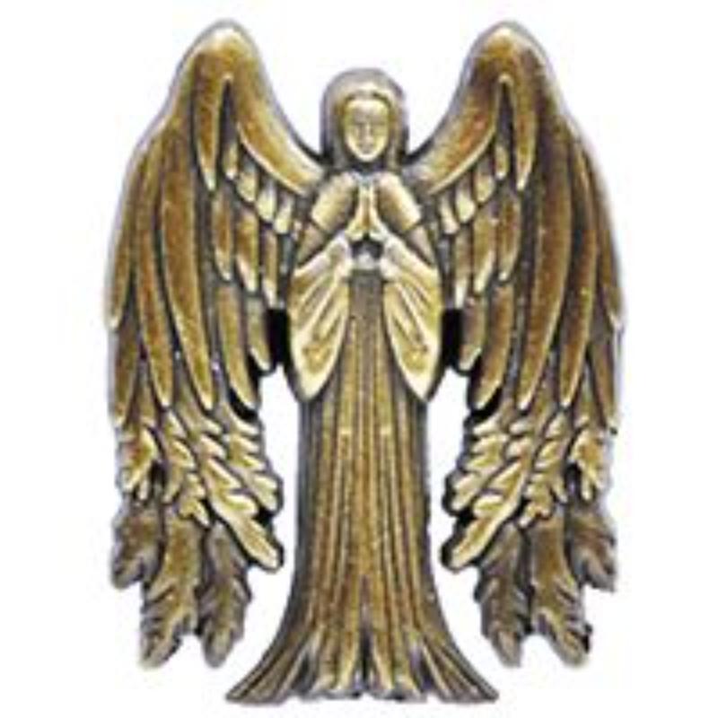P00590 Pin - Angel - Antique Gold - 1 in.