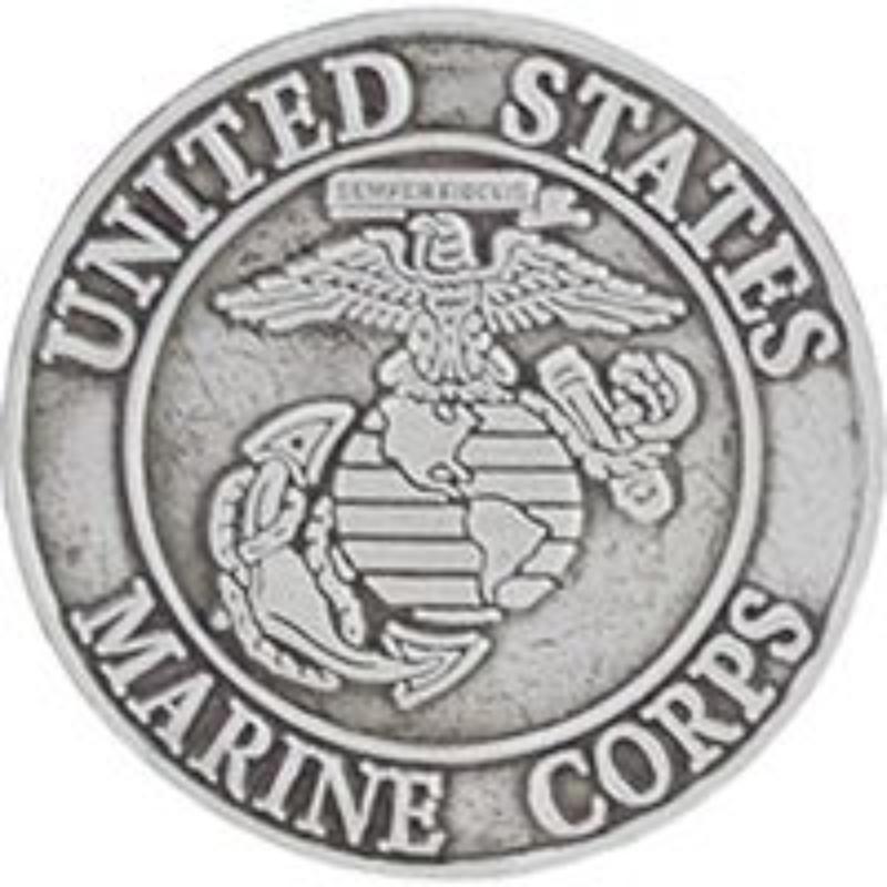 P62550 Pin - USMC Logo - Pewter - 1 in.
