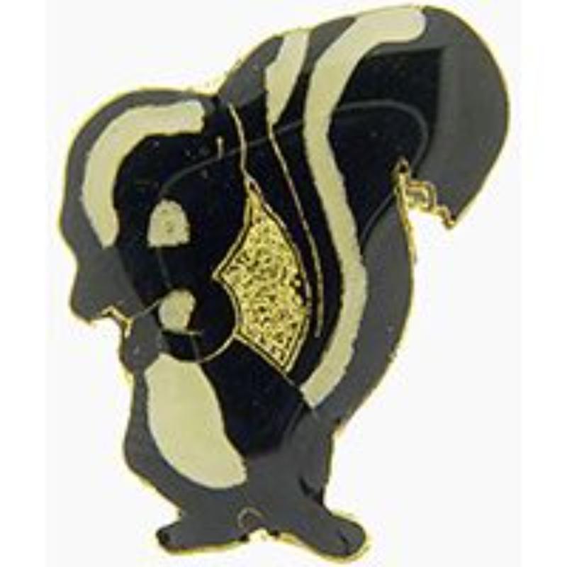 Pepe Le Pew Skunk Pin - Black/White - 1 in. - Durable Design