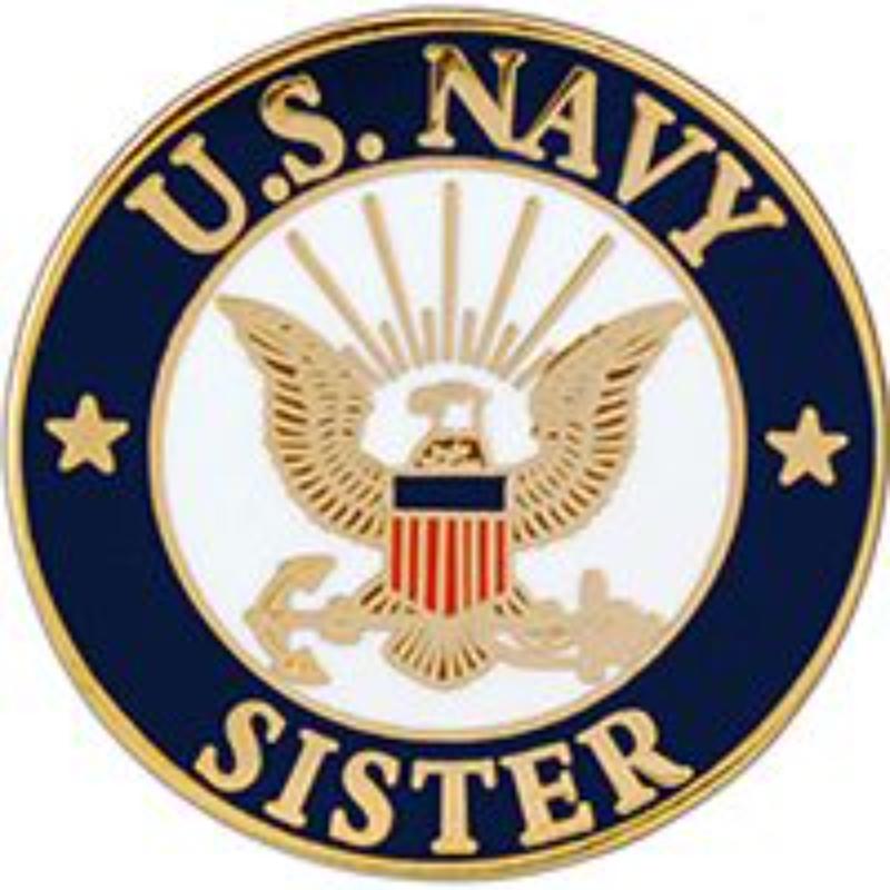 P62793 Pin - USN Logo, Sister - 1.25 in.