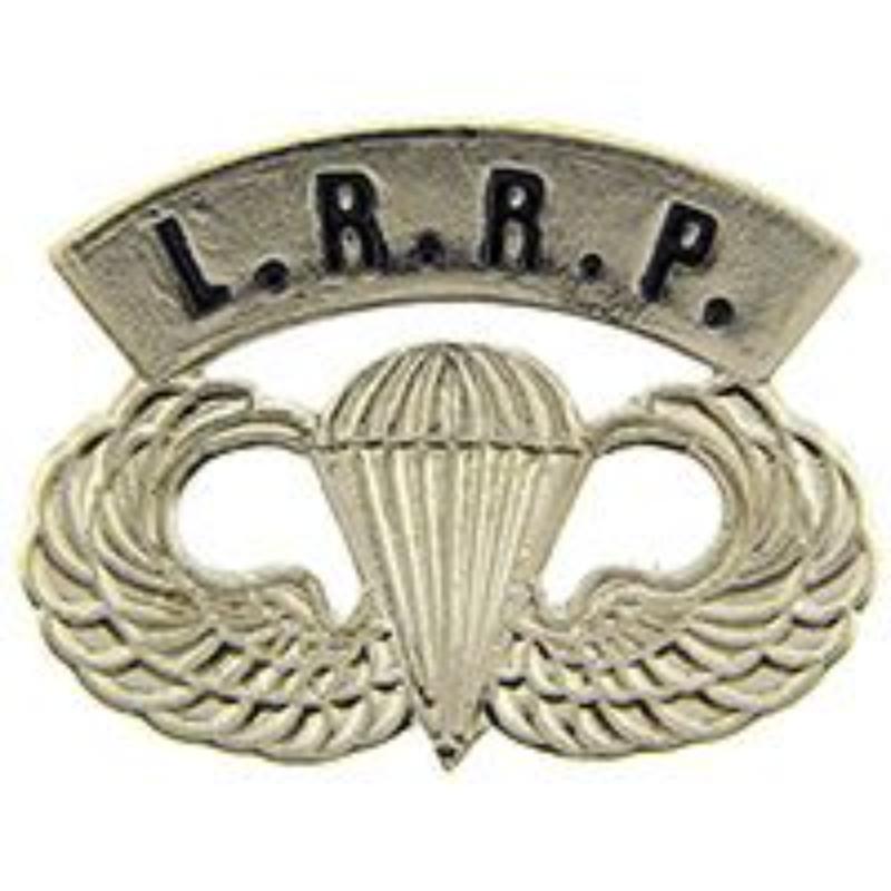 P62816 Wing Pin - Army Paratrooper, L.R.R.P. - Silver - 1.25 in.