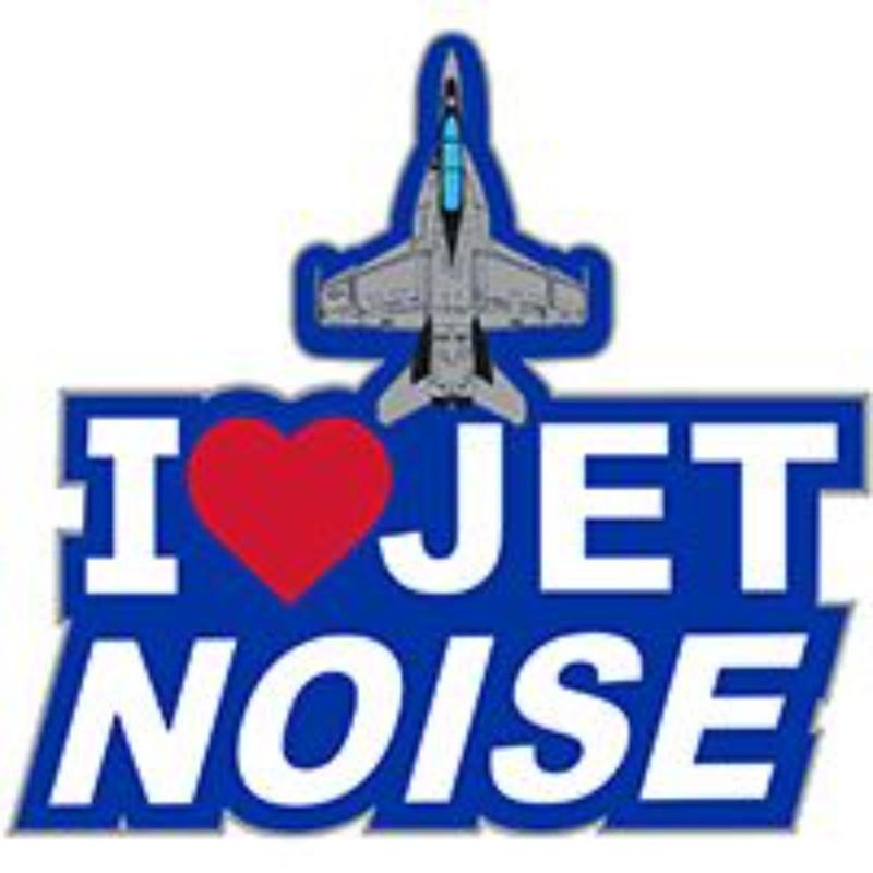 P63711 Pin - APL, I Heart Jet Noise - 1.125 in.