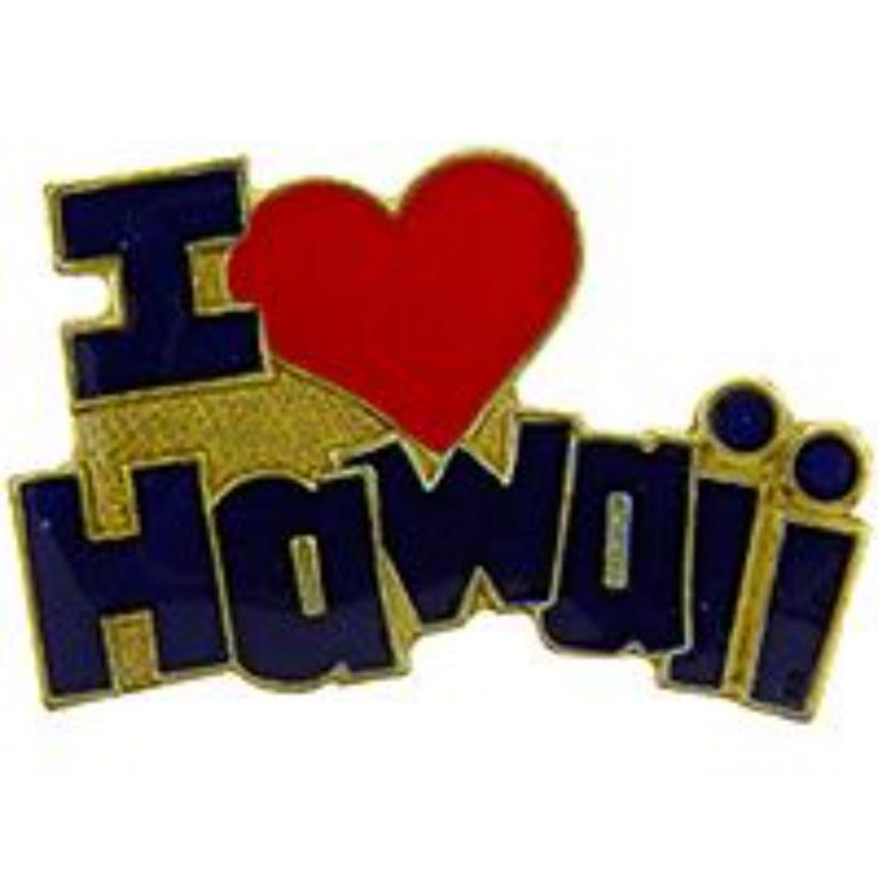 P63724 Pin - Hi, I Love - 1 in.