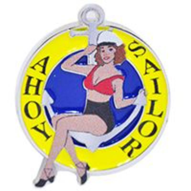 P63759 Pin - USN, Ahoy Sailor - 1.125 in.