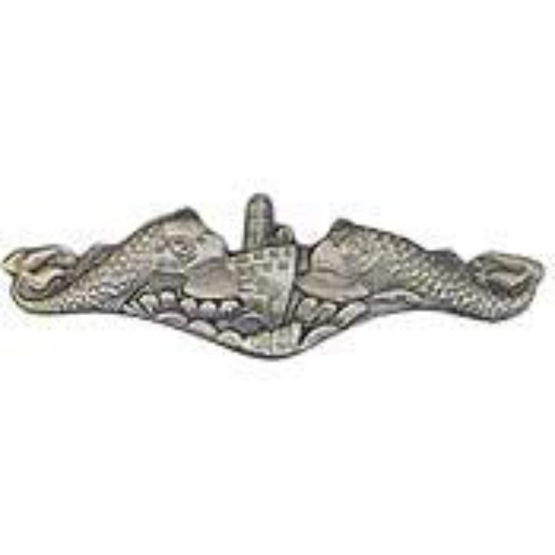 P19053 Pin - USN, Submergence Dolphine - Pewter - 1.56 in.