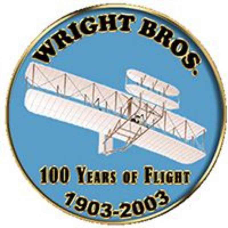 P64063 Pin - APL, Wright Brothers Anniversary - 1 in.