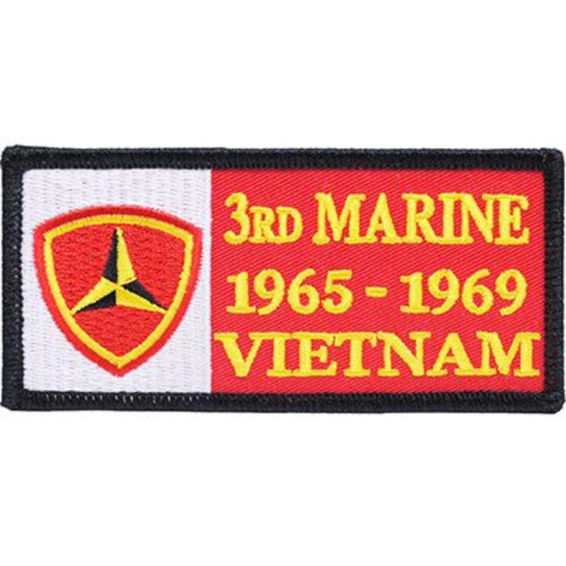 PM0305 Patch - Vietnam, decal, USMC - 3rd - 1965-1969 - 4.13 x 2 in.