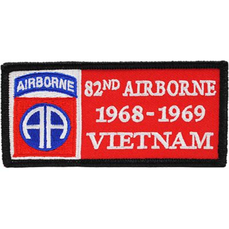 PM0323 Patch - Vietnam, decal, Army - 82nd 1968-1969 - 4.13 x 2 in.