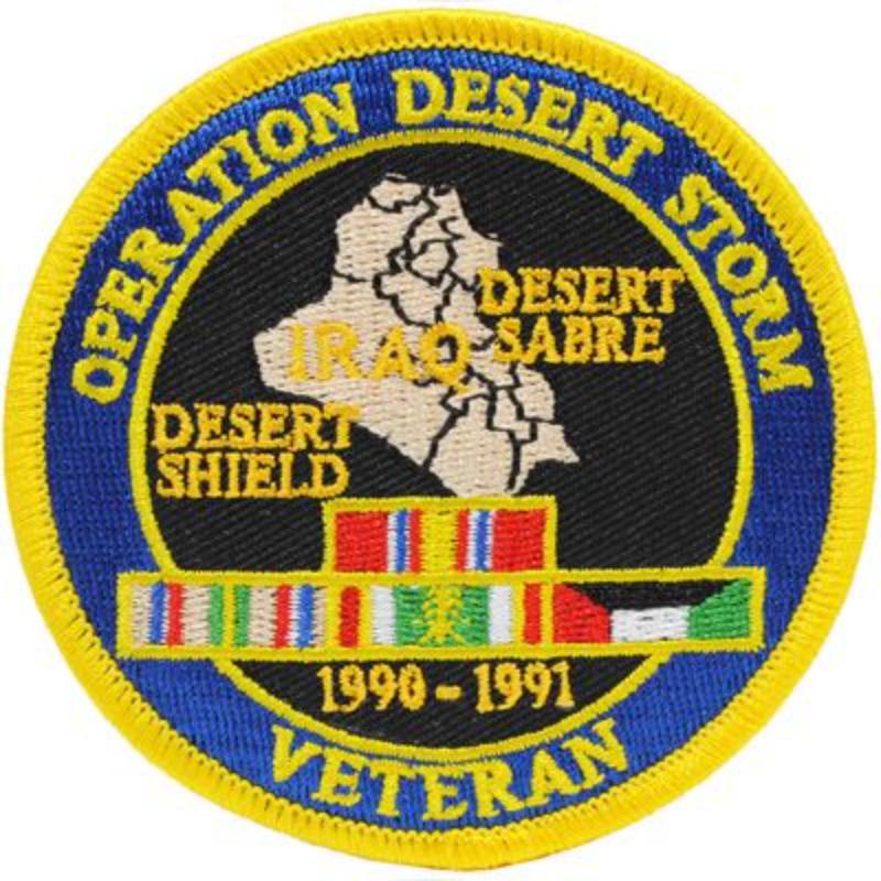 PM0427 Patch - Desert Strom Eagle - Shield - 3.63 in.