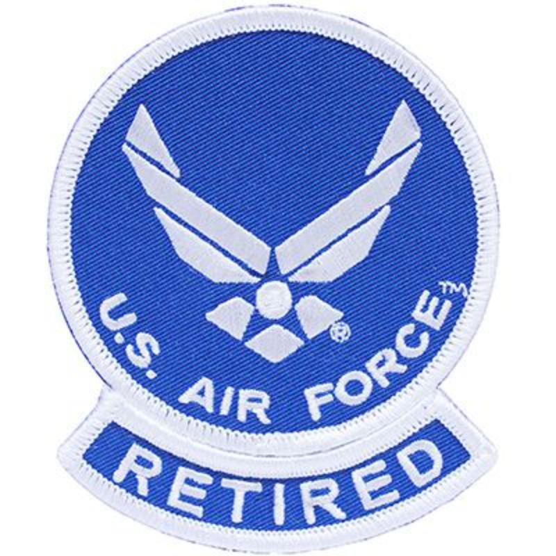 PM0511 Patch - USAF Symbol, Retired - 3.63 in.