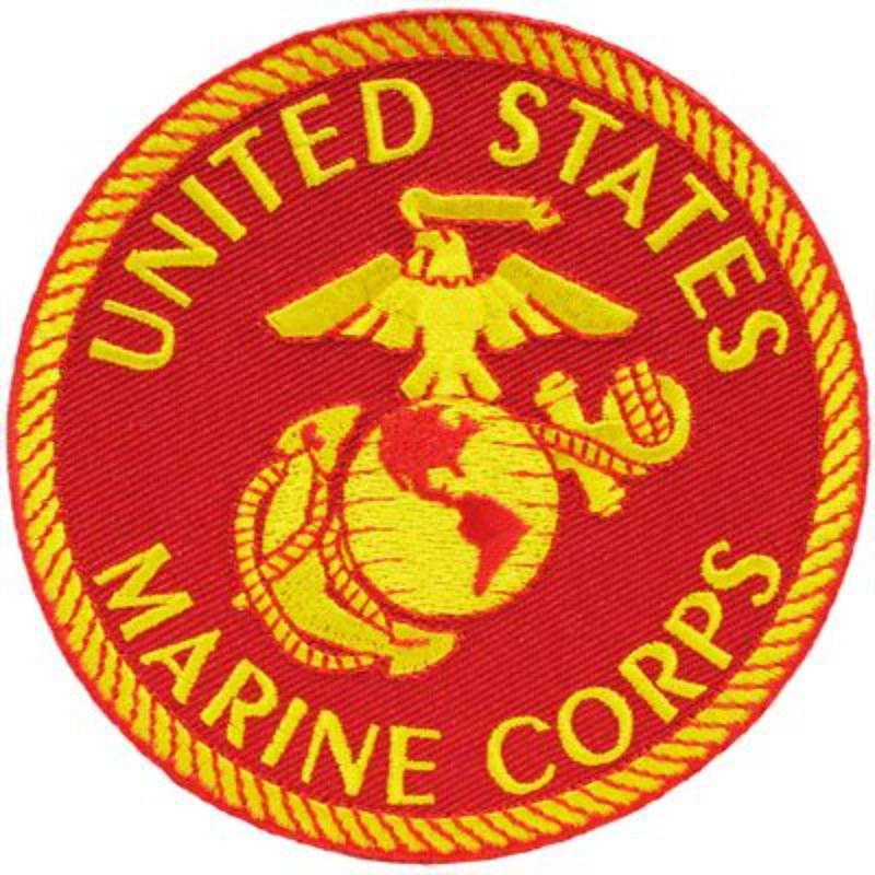 PM0605 Patch - USMC Logo II 3 - 3.63 in.