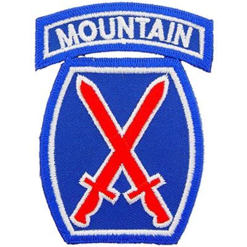PM0777 Patch - Army, 10th Mountain Division Division - 3.25 in.