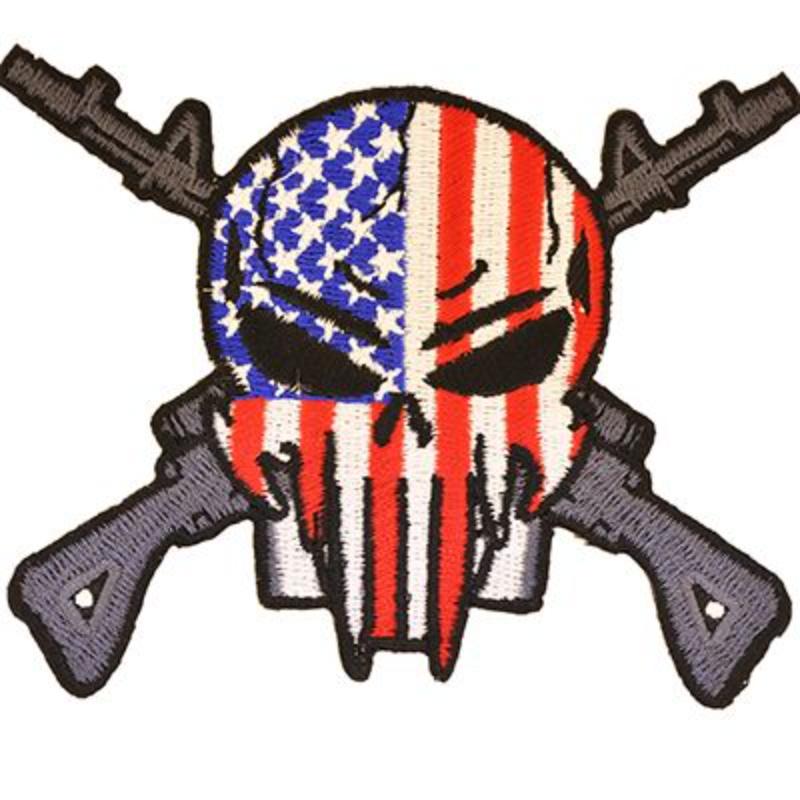 PM0883 Patch - Sniper Skull & Rifles - 3.63 in.