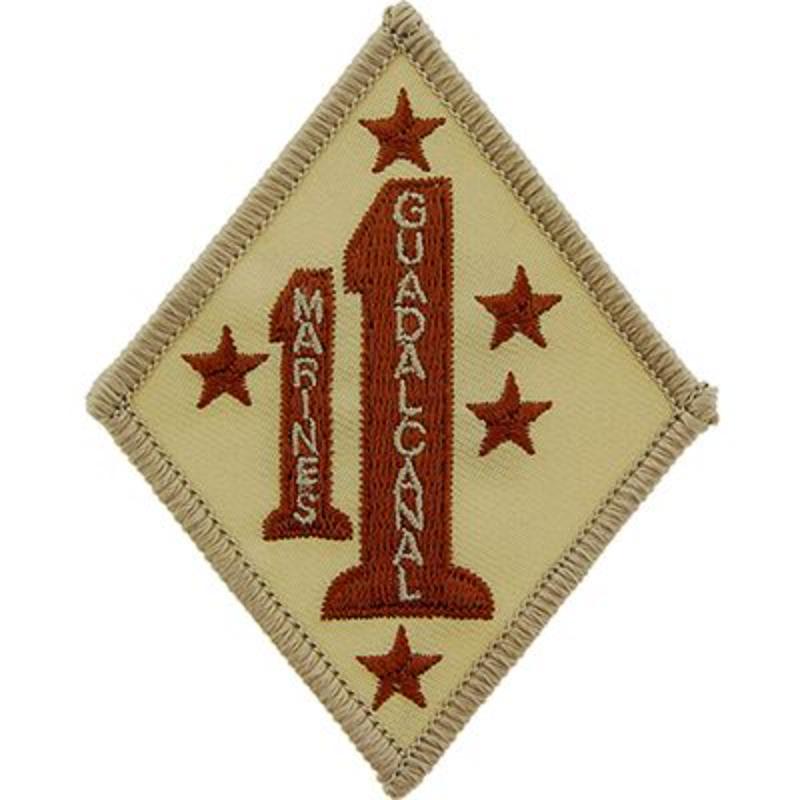 PM0937 Patch - USMC, 1st Marine Regiment - Desert - 3.5 in.