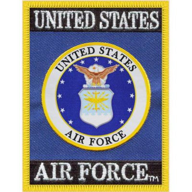 PM1190 Patch - USAF Emblem, Rectangle - 3.75 in.