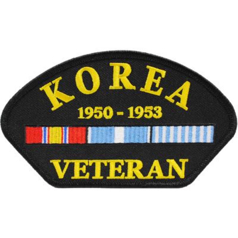 PM1343 Patch - Korea, Hat, Veteran - 5.25 x 3 in.