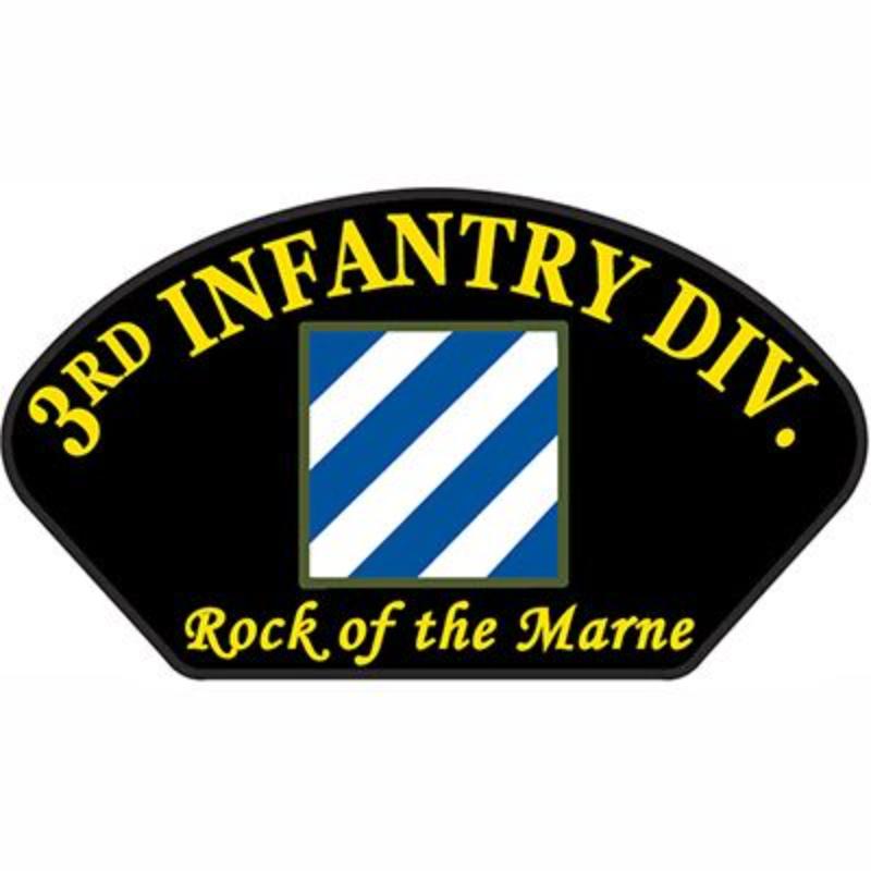 PM1364 Patch - Army, Hat, 3rd Infantry - 5.25 x 3 in.