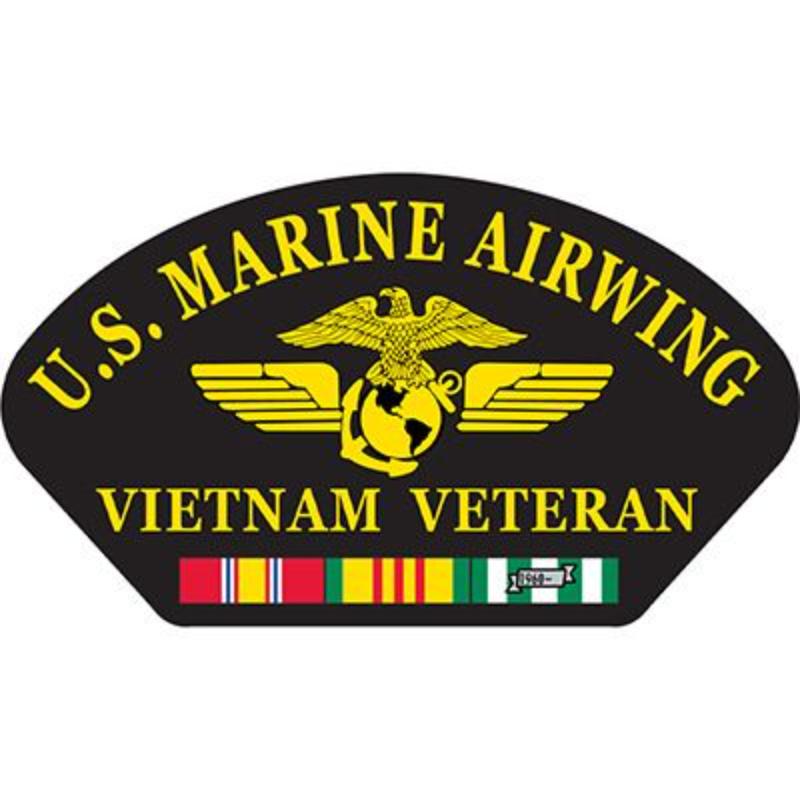 PM1432 Patch - Vietnam, Hat, USMC - 1st Air Wing - 5.25 x 3 in.