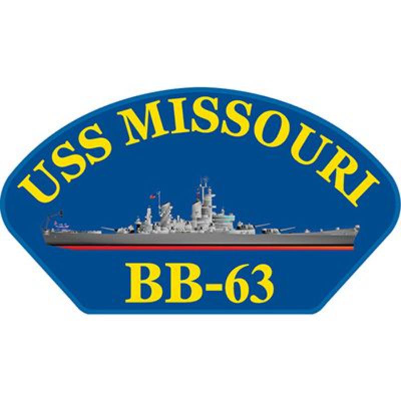 PM1464 Patch - USS, Missouri - 5.25 x 3 in.