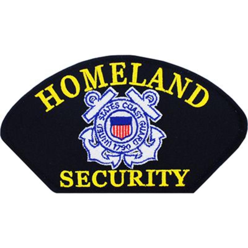 PM1495 Patch - United States Coast Guard, Homeland Security - 5.25 x 3 in.