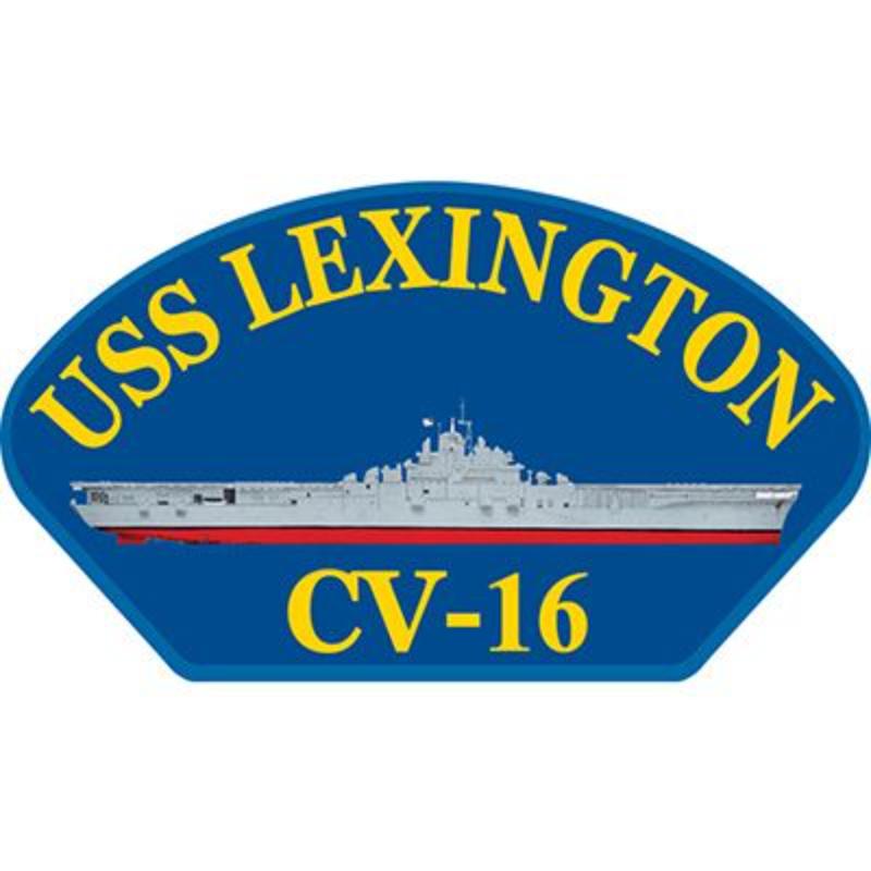 PM1558 Patch - USS, Lexington - 5.25 x 3 in.