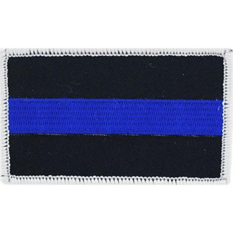 PM3048 Patch - Police Blue Line, Flag - Honor - 3.38 x 2 in.