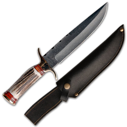 1033 13 in. Damascus Iron Maiden Hunter