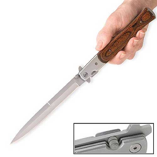 262-MT Monster Pakawood Stiletto Folding Knife