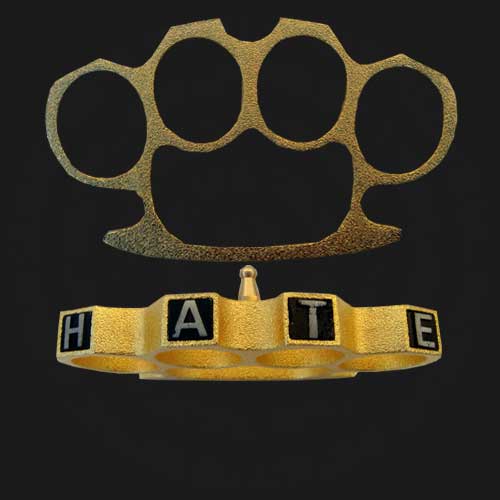 BB-HA Hate Belt Buckle & Paper Weights - Gold