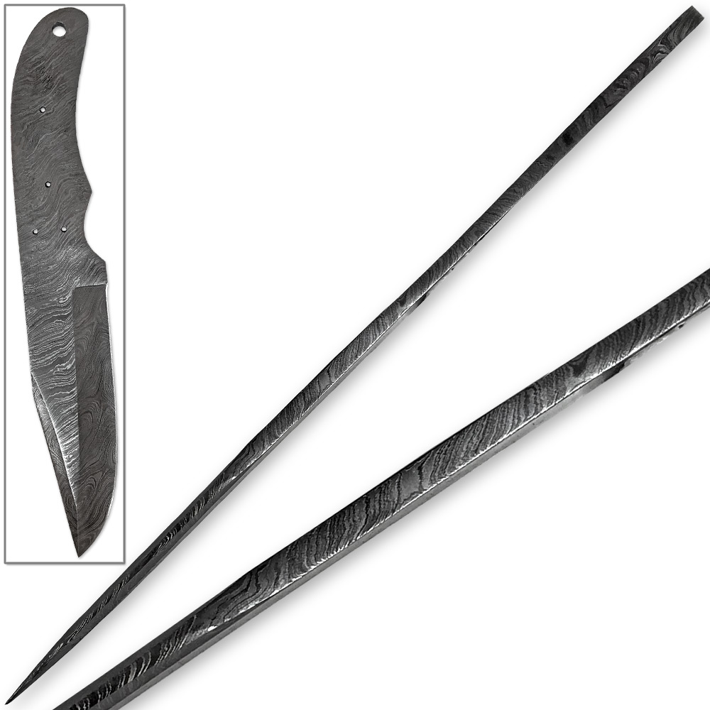 BDM-102 White Deer Build your own Damascus Knife