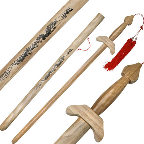 SW-041 38.5 in. Martial Art Hardwood Training Equipment