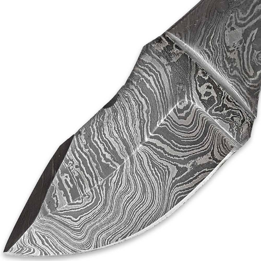 BDM-710 1095HC Damascus Steel Skinner Knife Blank DIY Make your own Handle