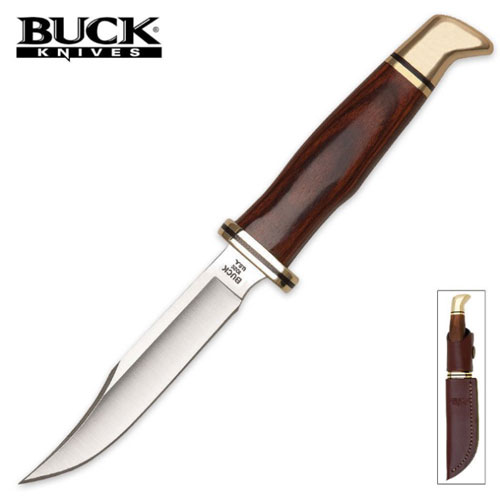 BU102BR Buck Special Birchwood Fixed Blade Hunter Knife 1