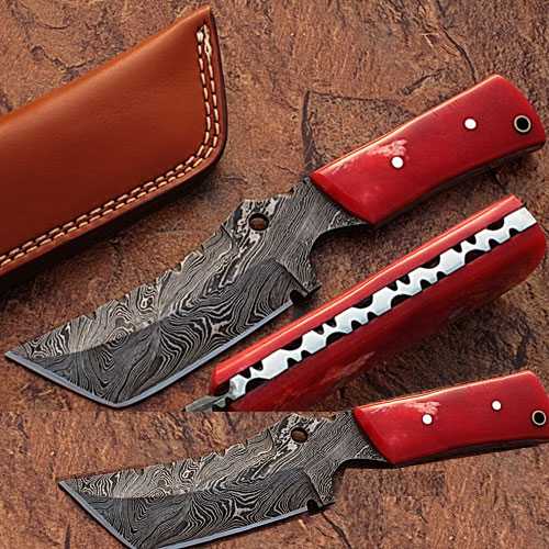 DM-2193 Damascus Steel Limited Edition Knife with Camel Bone