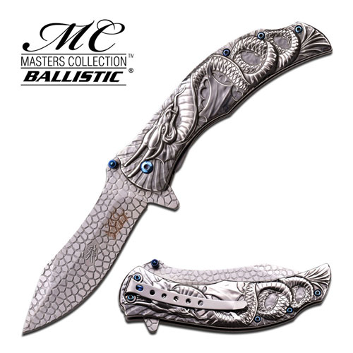 MC-A014CH MTech Dragon Fury Assisted Opening Folding Pocket Knife, Grey